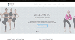 Desktop Screenshot of onpointedance.com