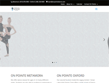 Tablet Screenshot of onpointedance.com